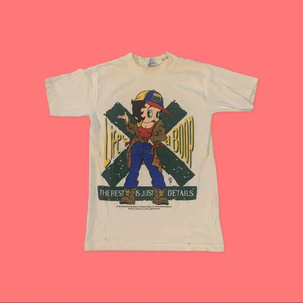 Vintage 90s Betty Boop Tee Shirt Size Medium